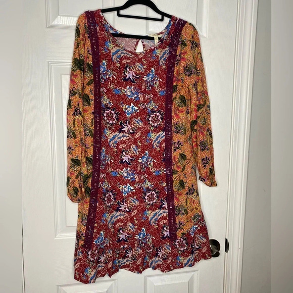 MATILDA JANE Lovely Menagerie Dress Size Small Boho Mini Length - Picture 2 of 7